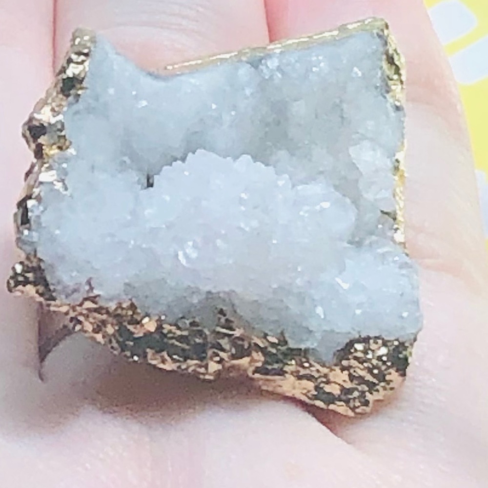 🌟GEODE ROSE GOLD RING🌟3 for $30 - Picture 4 of 10